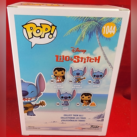 Stitch with ukulele funko # 1044 (nib) - Picture 7 of 7